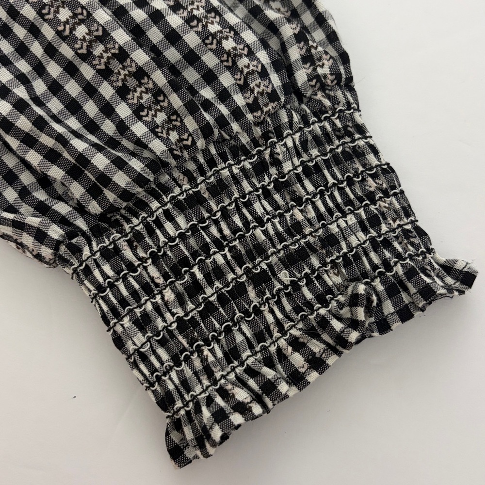 Max Studio Black and White Gingham Shirt - Picture 8 of 15
